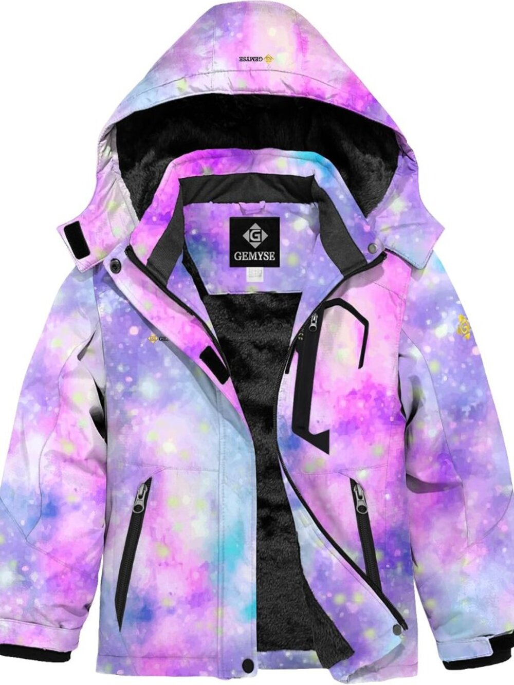 Durable Winter Jacket for Girls - Waterproof Snow Coat with Removable Hood